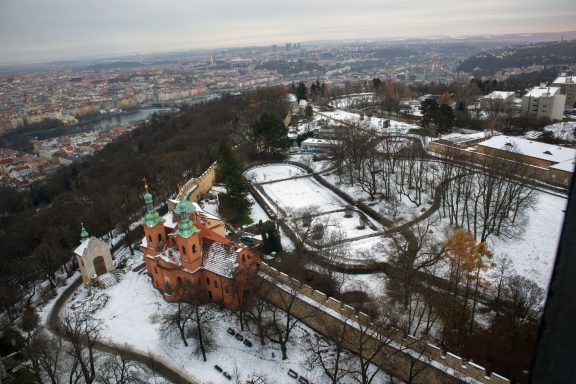Uitzicht vanaf de Petrín uitkijktoren