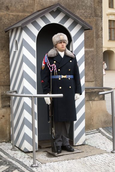 Kasteelwachter Praagse burcht