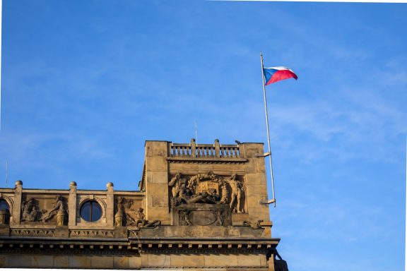 De vlag van Tsjechië