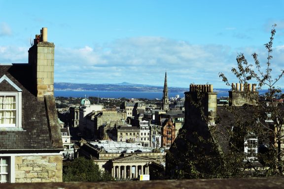 Uitzicht over Edinbrugh Uitzicht over Edinbrugh